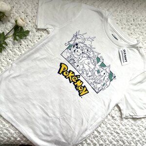 NWT Kids Old Navy Pokemon T-Shirt (White) M/8